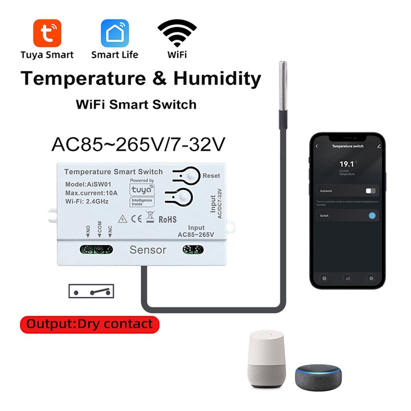 Tuya WiFi Temperaturschalter-S – Wifi Thermostat Bewertung und Preis