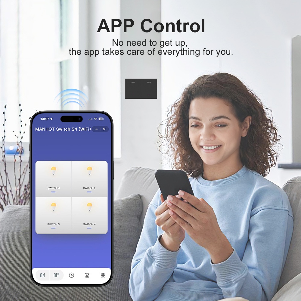 Manhot WIFI Smart DIY Name Sch – Smart Light Switch Wifi Bewertung und Preis