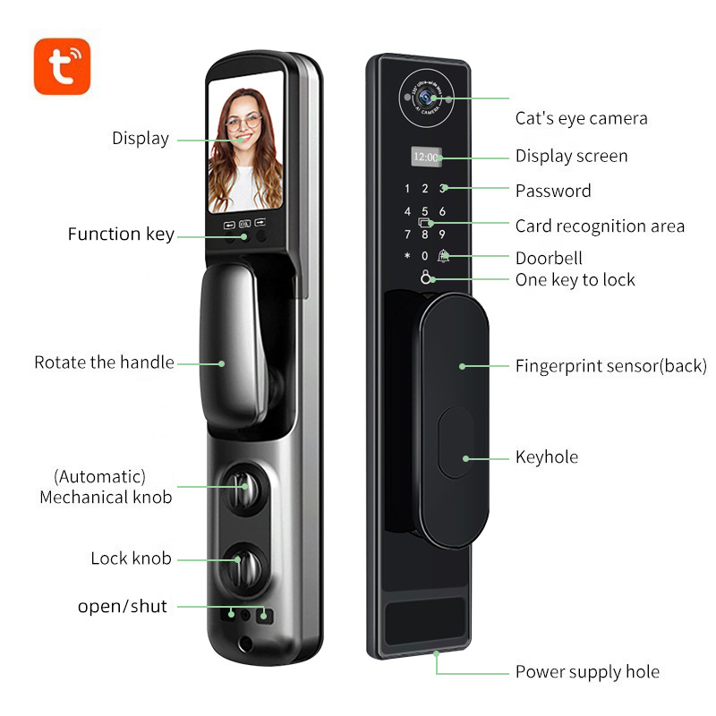 Automatische TUYA Wifi Cat Eye – Smart Door Lock Wifi Bewertung und Preis
